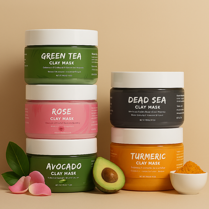 3-in-1 Botanical Clay Mask Set