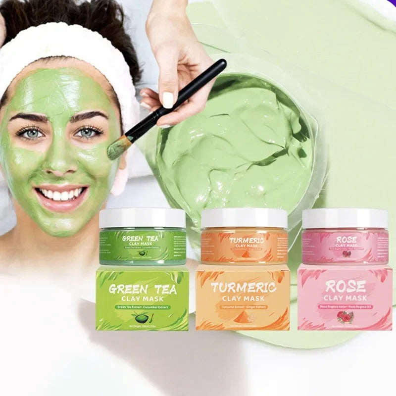 3-in-1 Botanical Clay Mask Set